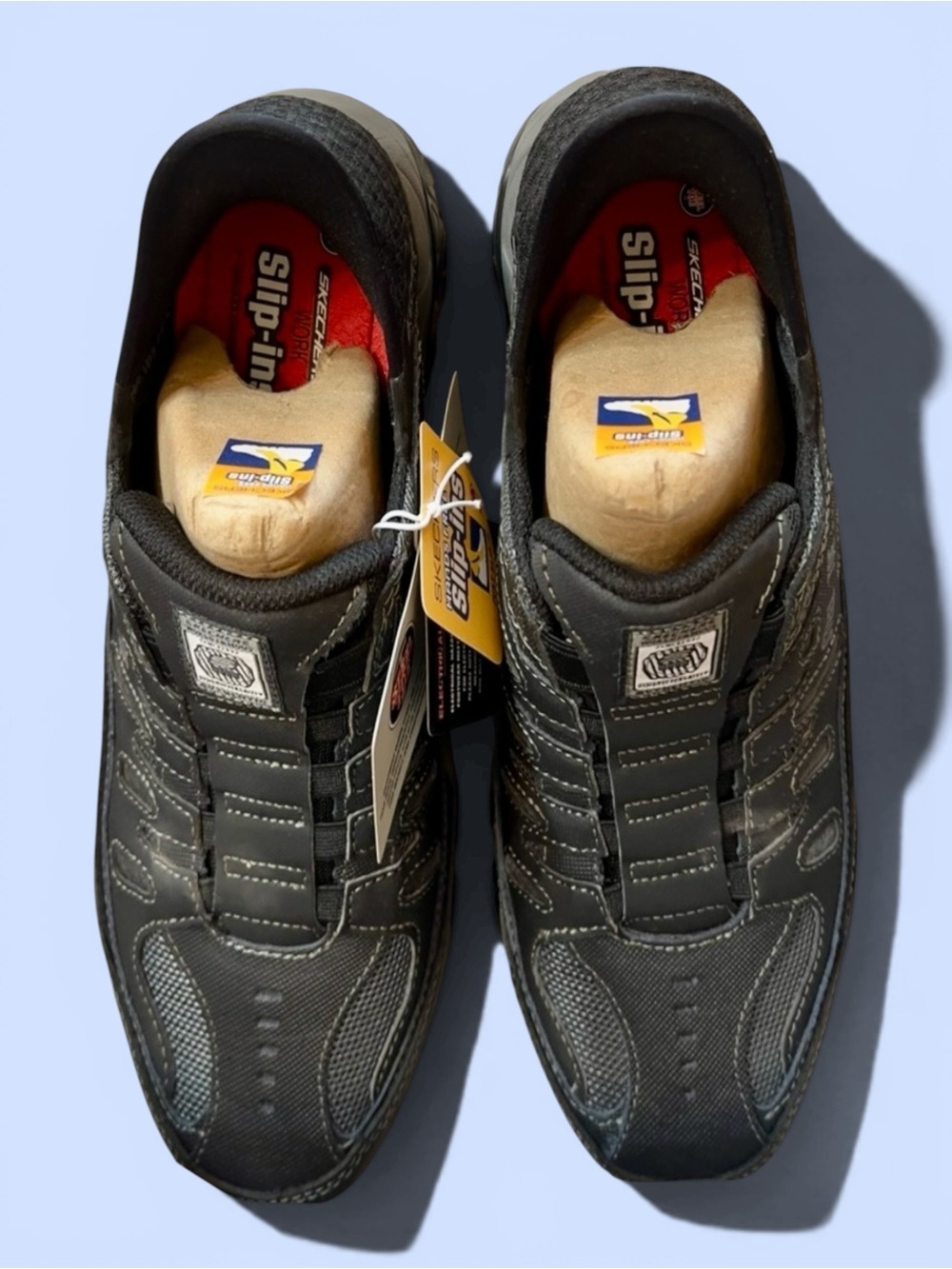 Skechers Black Steel Toe Men’s Shoes‎ Cankton Faison Sz 11 NEW in Box
